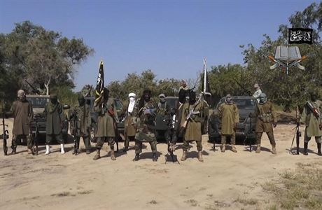 Bojovnci Boko Haram, extremistick teroristick organizace, hlsc se k...