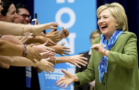 Demokratick kandidtka na prezidentku Spojench stt Hilary Clintonov.
