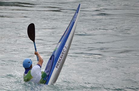 Kajak Ji Prskavec byl 7. srpna v kvalifikaci vodnch slalom na OH sedm....