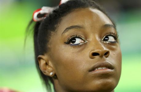 Nepokazit dojem. Americk gymnastka Simone Bilesov pouila na zvody vrazn...