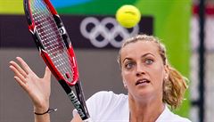 eská tenistka Petra Kvitová trénovala 2. srpna v djiti letních olympijských...
