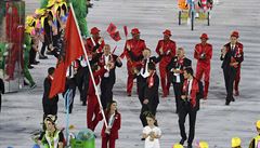 Slavnostní zahájení olympijských her v Riu 2016 (Albánie).
