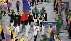 Slavnostní zahájení olympijských her v Riu 2016 (andorská výprava).