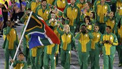Slavnostní zahájení olympijských her v Riu 2016 (jihoafrická výprava).