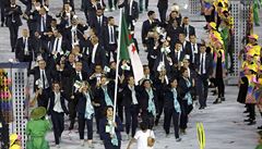 Slavnostní zahájení olympijských her v Riu 2016 (výprava Alírska).