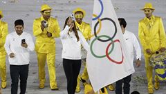 Slavnostní zahájení olympijských her v Riu (výprava pod vlajkou MOV).