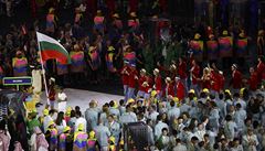 Slavnostní zahájení olympijských her v Riu (výprava Bulharska).