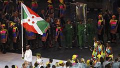 Slavnostní zahájení olympijských her v Riu (výprava Burundi).