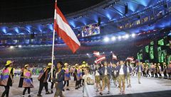 Slavnostní zahájení olympijských her v Riu (výprava Rakouska).