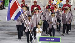 Slavnostní zahájení olympijských her v Riu (výprava Kostariky).