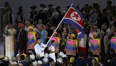 Slavnostní zahájení olympijských her v Riu (výprava Severní Koreje).