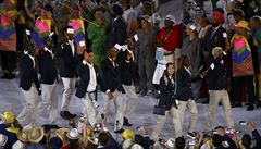 Slavnostní zahájení olympijských her v Riu (uprchlický tým).