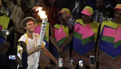 Gustavo Kuerten olympijský ohe nakonec nezapálil.