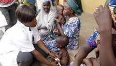 Ženy a děti zachráněné ze zajetí Boko Haram.