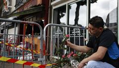 P�i po�áru v baru ve francouzském Rouenu zahynulo 13 lidí.