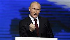 Rusk pedvolebn show: Putin pijal kandidaturu