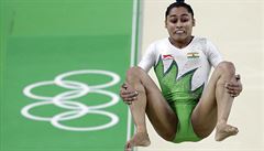 Indická gymnastka Dipa Karmakarová.
