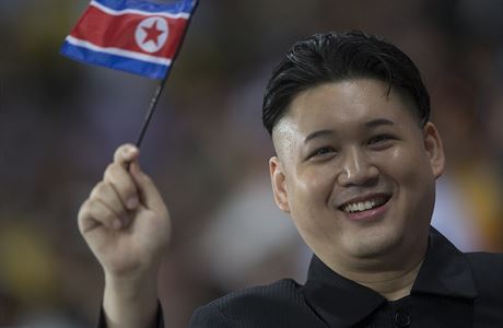 Severokorejsk fanouek na atletice.