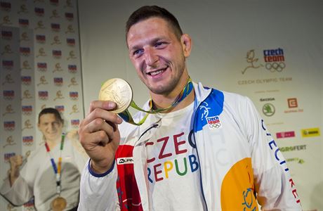 esk judista Luk Krplek vybojoval zlatou medaili.