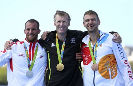 Medailist z muskho skifu - Chorvat Damir Martin, olympijsk vtz Mah...