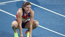 Zuzana Hejnová ve finále 400 metrů překážek.