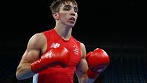 Irsk boxer Michael Conlan bhem tvrtfinlovho souboje.