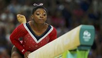 Americk gymnastka Simone Bilesov.