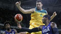 Basketbal Rio - USA v Austrálie (Carmelo Anthony v akci).