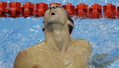 Zklamaný Amerian Michael Phelps.