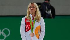 Petra Kvitová s bronzovou medailí z OH.