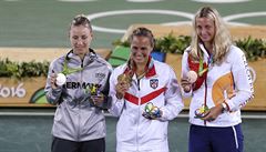 Medailistky enské tenisové dvouhry (Kerberová, Puigová a Kvitová).