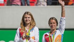 Letní olympijské hry Rio de Janeiro 2016, 14. srpna. eské tenistky Lucie...