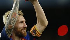 Lionel Messi se panlským Superpohárem.