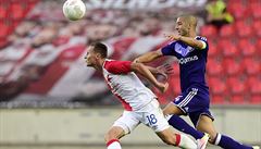 Úvodní utkání 4. pedkola fotbalové Evropské ligy: Slavia Praha - Anderlecht...