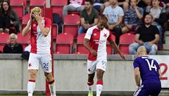 Úvodní utkání 4. pedkola fotbalové Evropské ligy: Slavia Praha - Anderlecht...