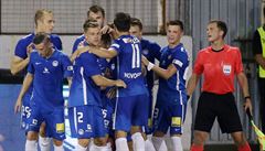 Larnaka - AEK Larnaka - Slovan Liberec, úvodní utkání 4. pedkola fotbalové...