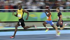 Usain Bolt ve finále dvoustovky.