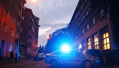 Zásah policie v Karlových Varech.