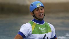 Jií Prskavec po své jízd neml moc dvod k úsmvu. Bez jediného ouchu by...