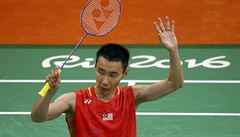 Badmintonista Lee Chong Wei obhajuje stíbro z Londýna i Pekingu.
