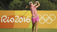 Klára Spilková b�hem druhé dne golfových sout�í.