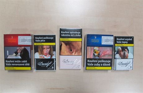 První krabiky cigaret v designu podle evropské tabákové smrnice