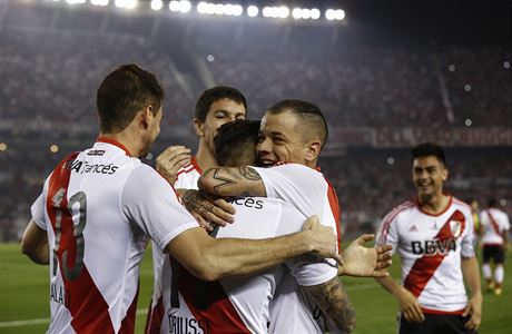 Fotbalist River Plate slav vhru v Copa Sudamericana.