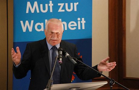Bývalý eský prezident Václav Klaus vystoupil 22. srpna na pedvolebním setkání...