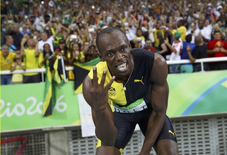 Usain Bolt ve finále 4x100 metr.