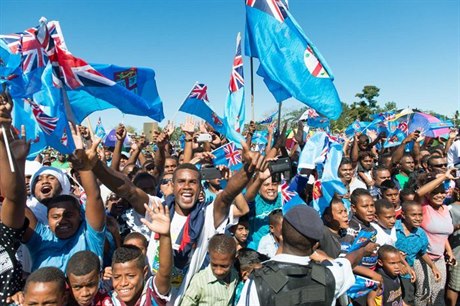 Ragbisté Fidži slaví po návratu do vlasti. | na serveru Lidovky.cz | aktuální zprávy