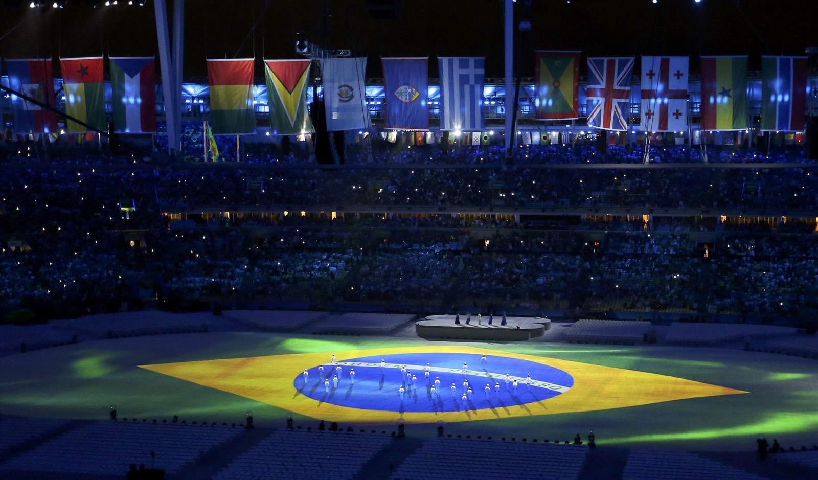 Brazilská vlajka v celoplo�ném provedení