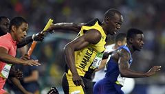 Usain Bolt ve finále 4x100 metr.