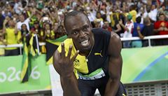 Usain Bolt ve finále 4x100 metrů.