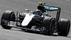 ON-LINE Velkou cenu Belgie peruila havrie. Rosberg udrel veden a do cle